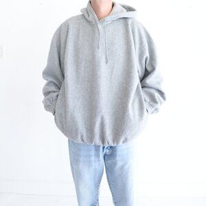 Vintage Great Canadian Rugged Wear Soft Fleece Hooded Pullover Gray Sweatshirt